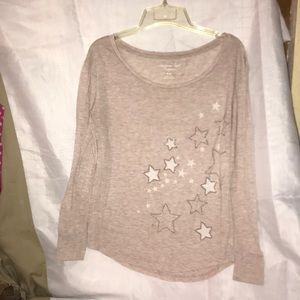 American Eagle long sleeve, star shirt, M/M, Nice